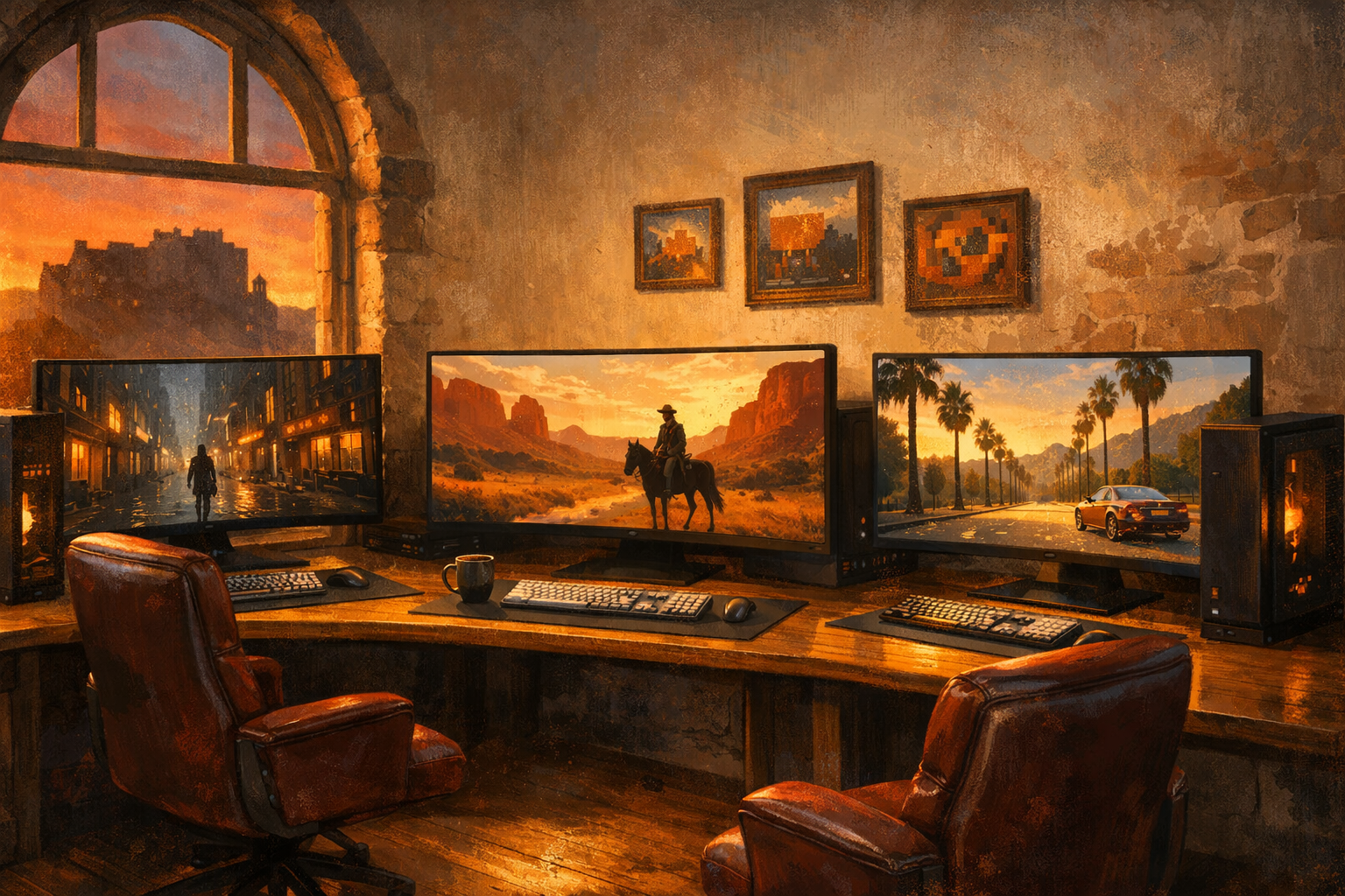 AAA games FPS benchmark results for Cyberpunk 2077 RDR2 GTA V and Warzone on high-end gaming PCs at Games Hub Edinburgh